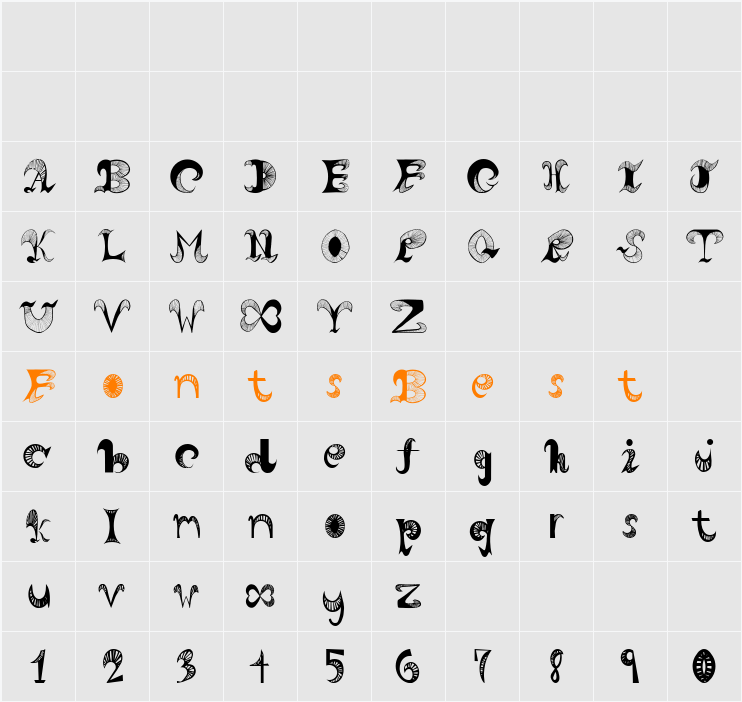 Horn Character Map