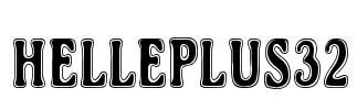 Helleplus32 Font Image