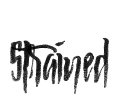 Strained Font Image