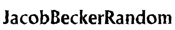 JacobBeckerRandom Font Image