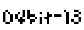 04bit-13 Font Image