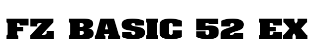 FZ BASIC 52 EX Font Image