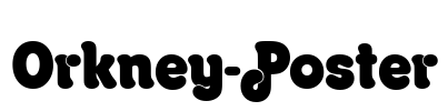 Orkney-Poster Font Image