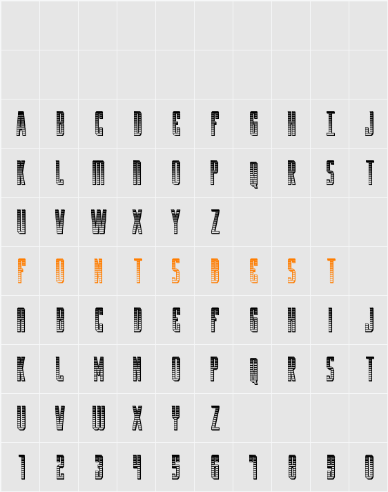 Y-Files Chrome Character Map