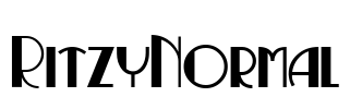RitzyNormal Font Image