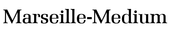 Marseille-Medium Font Image