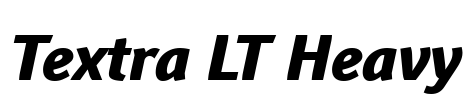 Textra LT Heavy Font Image