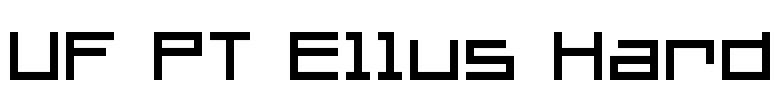 UF PT Ellus Hard Font Image