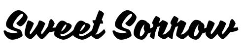 Sweet Sorrow Font Image