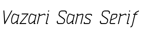 Vazari Sans Serif Font Image