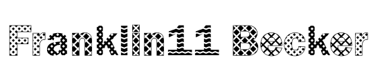 Franklin11 Becker Font Image