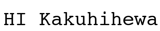 HI Kakuhihewa Font Image