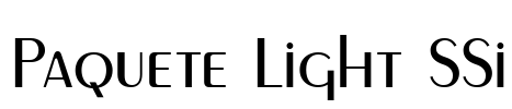 Paquete Light SSi Font Image