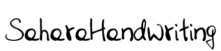SaharaHandwriting