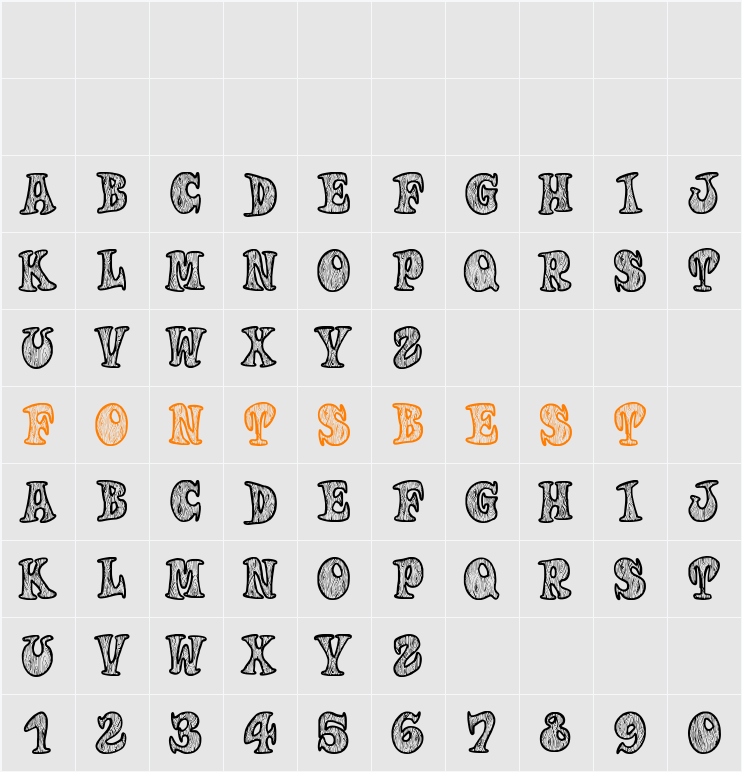Woodys Character Map
