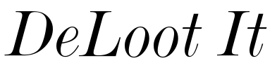 DeLoot It Font Image