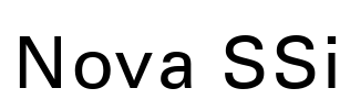 Nova SSi Font Image