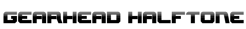 Gearhead Halftone Font Image