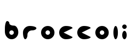 broccoli Font Image