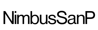NimbusSanP Font Image