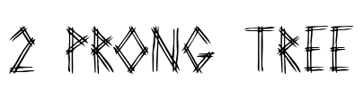 2 Prong Tree Font Image