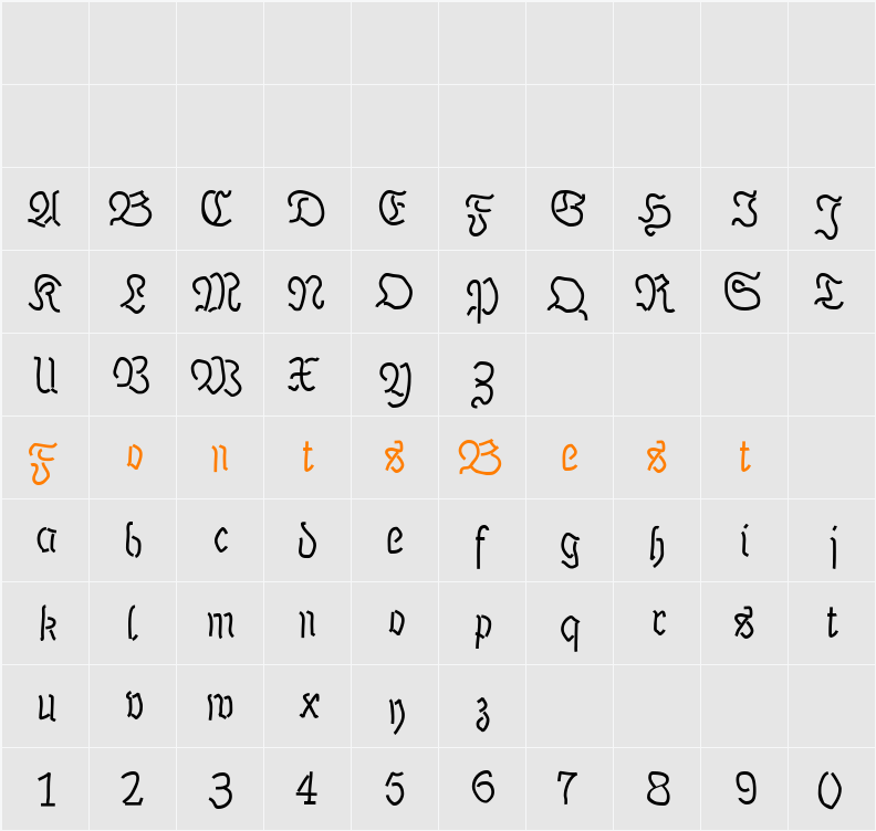 LutherDuemille Character Map