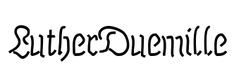 LutherDuemille Font Image