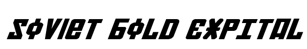 Soviet Bold ExpItal Font Image