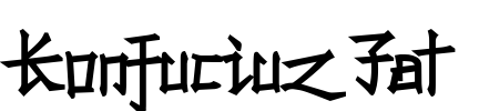 Konfuciuz Fat Font Image
