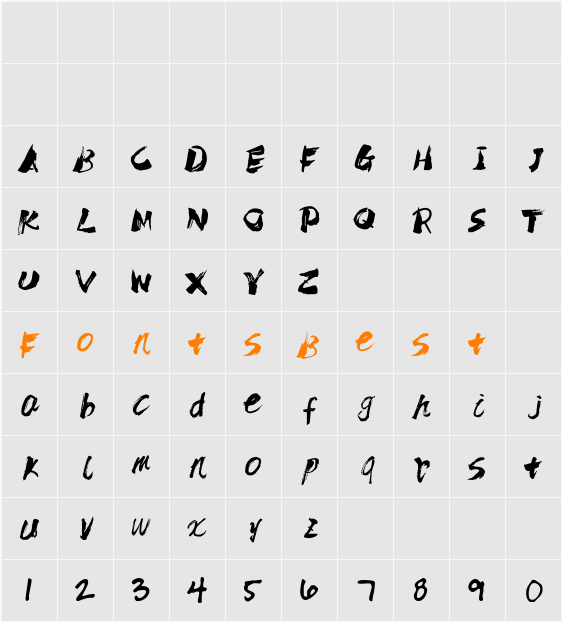 Ygycuhei1.0 Character Map