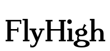 FlyHigh Font Image