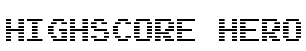 Highscore Hero Font Image