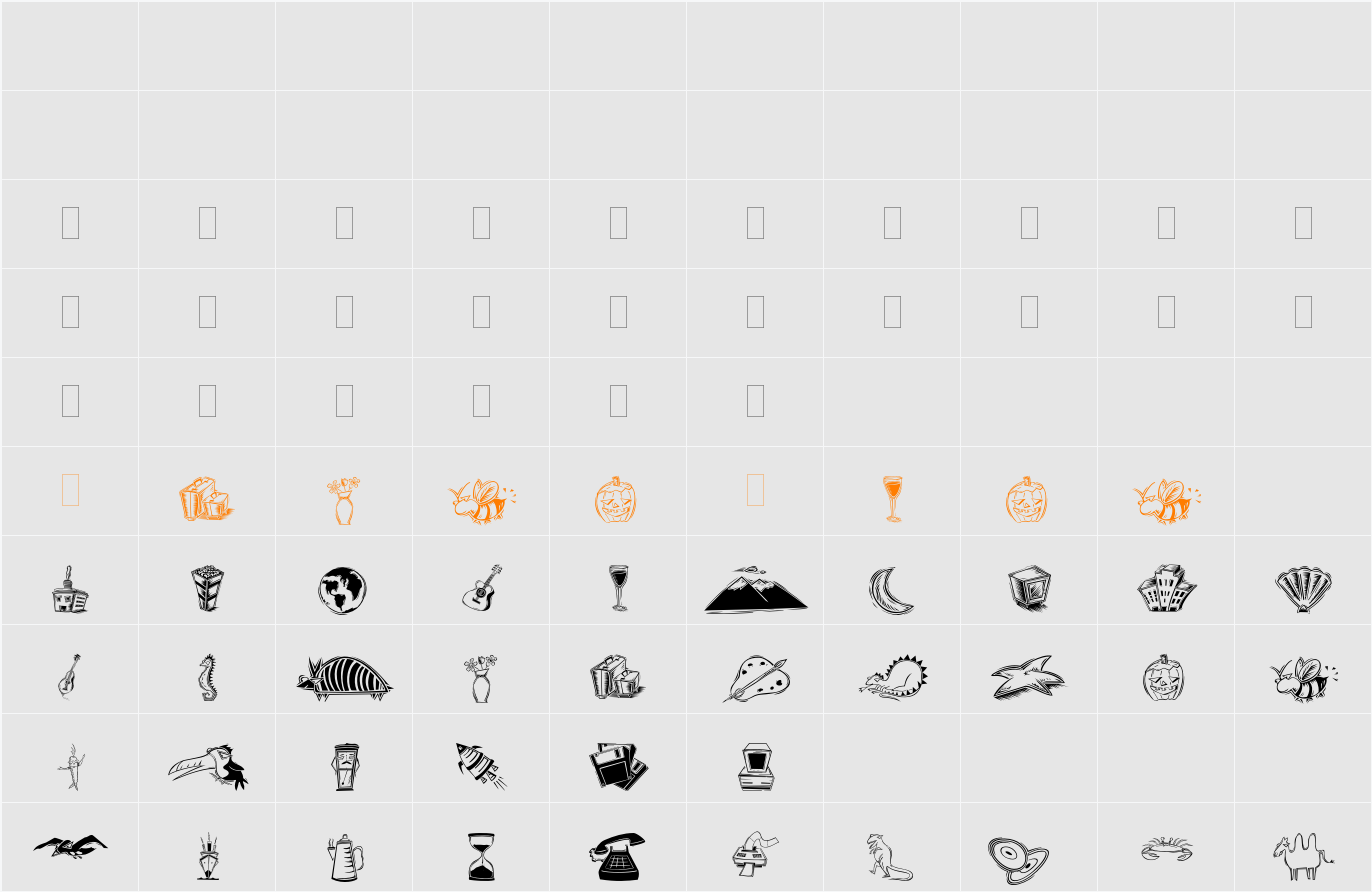 DF Inspirations One Plain Character Map