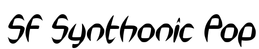 SF Synthonic Pop Font Image