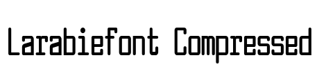 Larabiefont Compressed Font Image