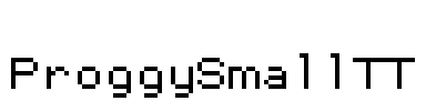 ProggySmallTT Font Image