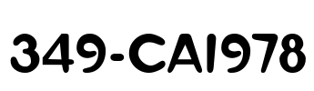 349-CAI978 Font Image