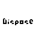 Dispose Font Image
