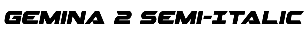 Gemina 2 Semi-Italic