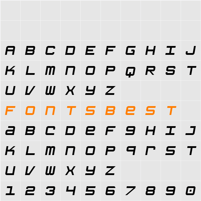 Grishenko Opiyat NBP Character Map