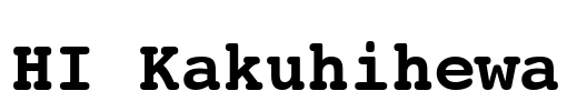 HI Kakuhihewa Font Image