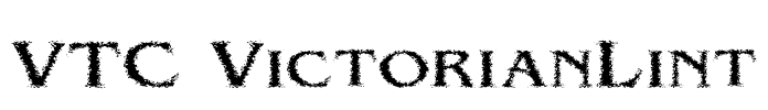 VTC VictorianLint Font Image