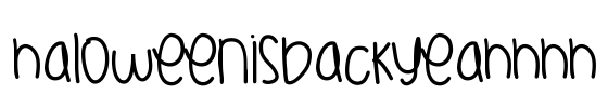 HaloweenIsBackYeahhhh Font Image