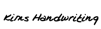 Kims Handwriting