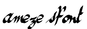 ameze'sfont