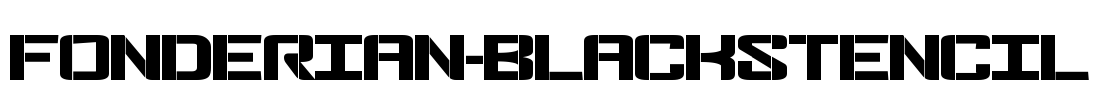 Fonderian-BlackStencil Font Image