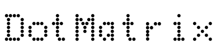 DotMatrix Font Image