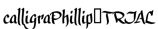 calligraPhillip_TRIAL Font Image