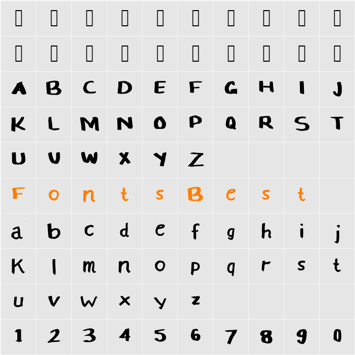 Symufa_Bold_Flow Character Map