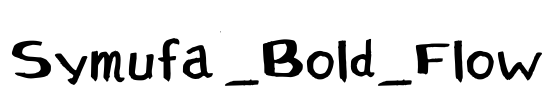 Symufa_Bold_Flow Font Image